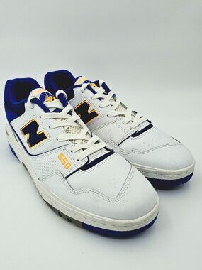 New Balance 550 Lakers Gold Infinity Blue Sneakers Shoes BB550WTN Men's Size 12D